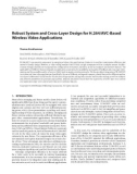 Báo cáo hóa học: Robust System and Cross-Layer Design for H.264/AVC-Based Wireless Video Applications