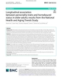 Longitudinal association between personality traits and homebound status in older adults: Results from the National Health and Aging Trends Study