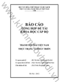 BÁO CÁO TỔNG HỢP ĐỀ TÀI KHOA HỌC CẤP BỘ BÁO CÁO TỔNG HỢP ĐỀ TÀI KHOA HỌC CẤP BỘ 