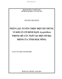 Luận văn thạc sĩ Sinh học: Phân lập, tuyển chọn một số chủng vi khuẩn cố định đạm Azospirillum trong rễ cây ngô tại một số địa điểm của tỉnh Đăk Nông