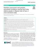 Nutrition assessment and geriatric associated conditions among free living elderly people in Birjand, East of Iran: A cross-sectional study