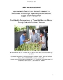 Báo cáo dự án khoa học nông nghiệp: Improvement of export and domestic markets for Vietnamese fruit through improved post-harvest and supply chain management