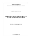 Luận văn Thạc sĩ Kinh tế: Giải pháp hoàn thiện quản trị chuỗi cung ứng tại Công ty cổ phần QSR Management
