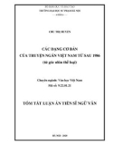 Tóm tắt Luận án Tiến sĩ Ngữ văn: Các dạng cơ bản của truyện ngắn Việt Nam sau 1986 (từ góc nhìn thể loại)