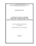 Tóm tắt Luận văn Thạc sĩ Công tác xã hội: Vai trò của Công tác xã hội trong việc chăm sóc trẻ tự kỷ (nghiên cứu thông qua câu lạc bộ gia đình trẻ tự kỷ Hà Nội)