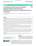 A multidimensional model of healthy ageing: Proposal and evaluation of determinants based on a population survey in Ecuador