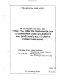 Kiểm tra trách nhiệm của cơ quan hành chính nhà nước về giải quyết khiếu nại, tố cáo và chống tham nhũng