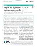 Impact of functional capacity on change in self-rated health among older adults in a nine-year longitudinal study