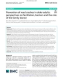 Prevention of road crashes in older adults: Perspectives on facilitators, barriers and the role of the family doctor