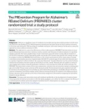 The PREvention Program for Alzheimer's RElated Delirium (PREPARED) cluster randomized trial: A study protocol