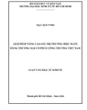 Luận văn Thạc sĩ Kinh tế: Giải pháp nâng cao giá trị thương hiệu Ngân hàng Thương mại cổ phần Công Thương Việt Nam