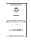 Luận án Tiến sĩ Khoa học cây trồng: Nghiên cứu đặc điểm nông sinh học liên quan đến khả năng chịu hạn và một số biện pháp kỹ thuật canh tác lúa cạn địa phương tại vùng Tây Bắc Việt Nam