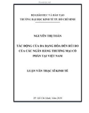 Luận văn Thạc sĩ Kinh tế: Tác động của đa dạng hóa đến rủi ro của các ngân hàng thương mại cổ phần tại Việt Nam