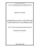 Luận văn Thạc sĩ Quản lý kinh tế: Giải pháp nâng cao chất lượng công chức cấp xã huyện tại Lục Nam, tỉnh Bắc Giang