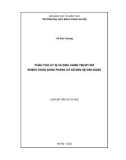 Luận án Tiến sĩ Cơ học: Phân tích kỳ dị và điều khiển trượt mờ robot song song phẳng có kể đến hệ dẫn động