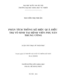 Luận văn Thạc sĩ Khoa học: Phân tích thống kê hiệu quả điều trị vô sinh tại Bệnh viện Phụ Sản Trung ương