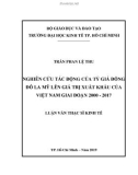 Luận văn Thạc sĩ Kinh tế: Nghiên cứu tác động của tỷ giá đồng Đô la Mỹ lên giá trị xuất khẩu của Việt Nam giai đoạn 2000-2017