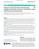 Support system diversity among family caregivers of stroke survivors: A qualitative study exploring Asian perspectives