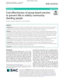 Cost-effectiveness of group-based exercise to prevent falls in elderly communitydwelling people