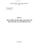 Dự thảo Đề án: Phát triển thương hiệu gạo Việt Nam đến năm 2020 và tầm nhìn đến 2030