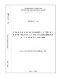 Luận văn Thạc sĩ Khoa học: Tổng hợp, đặc trưng và nghiên cứu tính chất hấp phụ Toluen của vật liệu Nanozeolite nay được tổng hợp từ cao lanh