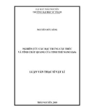 Luận văn Thạc sĩ Vật lý: Nghiên cứu các đặc trưng cấu trúc và tính chất quang của tinh thể nano ZnSe