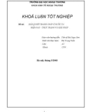 Đề tài báo cáo: Giải quyết tranh chấp kinh tế ở nước ta hiện nay - thực trạng và giải pháp '