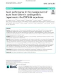 Good performance in the management of acute heart failure in cardiogeriatric departments: The ICREX-94 experience