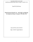 Luận văn Thạc sĩ Lịch sử: Đảng bộ huyện Quỳnh Lưu - tỉnh Nghệ An lãnh đạo xây dựng lực lượng vũ trang từ 1986 đến 2004