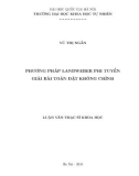 Luận văn Thạc sĩ Khoa học: Phương pháp Landweber phi tuyến giải bài toán đặt không chỉnh