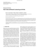 Báo cáo hóa học: Research Article Rain-Induced Bistatic Scattering at 60 GHz