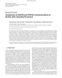 Báo cáo hóa học: Research Article Comparison of OQPSK and CPM for Communications at 60 GHz with a Nonideal Front End