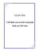 LUẬN VĂN: Chế định xóa án tích trong luật hình sự Việt Nam