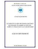 Luận án Tiến sĩ Kinh tế: Các nhân tố tác động đến áp dụng chuẩn mực kế toán quốc tế (IAS/IFRS) tại Việt Nam - Nghiên cứu ở phạm vi quốc gia và doanh nghiệp
