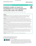 Qualitative analysis of reasons for hospitalization for severe hypoglycemia among older adults with diabetes