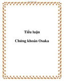 Tiểu luận: Chứng khoán Osaka