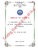 Khóa luận tốt nghiệp Kế toán-Kiểm toán: Công tác kế toán công nợ tại Công ty Cổ phần Quản lý đường bộ và Xây dựng công trình Thừa Thiên Hu