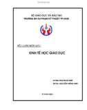 Tiểu luận: Kinh tế học giáo dục