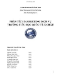 Tiểu luận: Phân tích Marketing dịch vụ trường tiểu học quốc tế Á Châu