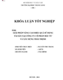 Khóa luận tốt nghiệp: Nâng cao hiệu quả sử dụng tài sản tại Công ty Cổ Phần Đầu tư và Xây dựng Thái Thịnh