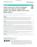 Frailty increases the risk for developing urinary tract infection among 79,887 patients with diabetic mellitus and chronic kidney disease