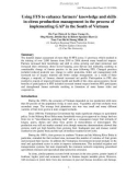 Báo cáo khoa học nông nghiệp Using FFS to enhance farmers' knowledge and skills in citrus production management in the process of implementing GAP in the South of Vietnam 