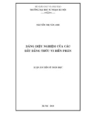 Luận án Tiến sĩ Toán học: Dáng điệu nghiệm của các bất đẳng thức vi biến phân