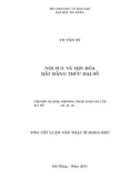 Tóm tắt luận văn Thạc sĩ Khoa học: Nội suy và mịn hóa bất đẳng thức đại số