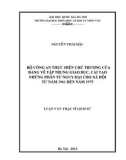 Luận văn Thạc sĩ Lịch sử: Bộ Công An thực hiện chủ trương của Đảng về tập trung giáo dục, cải tạo những phần tử nguy hại cho xã hội từ năm 1961 đến năm 1975