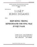 Tiểu luận: Hợp đồng trong kinh doanh thương mại ở Việt Nam