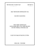 Tóm tắt Luận văn Thạc sĩ Quản lý công: Thực hiện chính sách giảm nghèo bền vững trên địa bàn huyện M'Đrắk, tỉnh Đắk Lắk