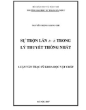 Luận văn Thạc sĩ Khoa học vật chất: Sự trộn lẫn B - B trong lý thuyết thống nhất