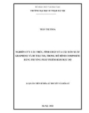 Luận án Tiến sĩ Hóa lí thuyết và Hóa lí: Nghiên cứu cấu trúc, tính chất của các dẫn xuất graphene và rutile TiO2 trong mô hình composite bằng phương pháp phiếm hàm mật độ
