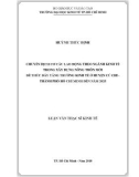 Luận văn Thạc sĩ Kinh tế: Chuyển dịch cơ cấu lao động theo ngành kinh tế trong xây dựng nông thôn mới để thúc đẩy tăng trưởng kinh tế ở huyện Củ Chi - Thành phố Hồ Chí Minh đến năm 2025